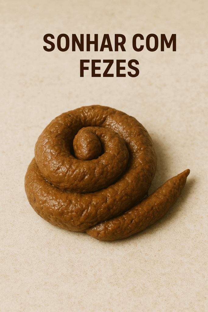 Imagem ilustrativa de fezes em espiral representando o significado espiritual e psicológico de sonhar com fezes.