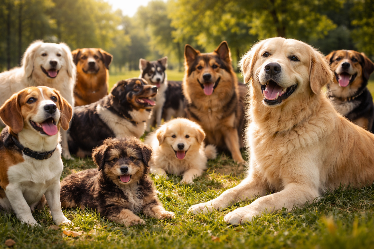 sonhar com muitos cachorros