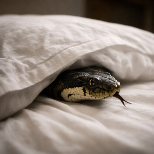 sonhar com cobra na cama
