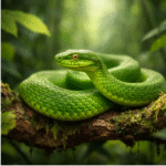 sonhar com cobra verde