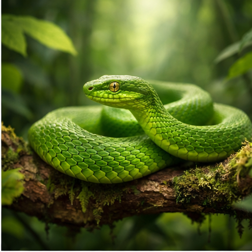 sonhar com cobra verde