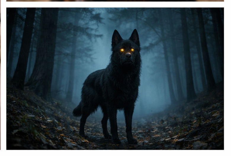 Sonhar com cachorro preto em ambiente escuro, simbolizando medos internos, emoções reprimidas e intuição.