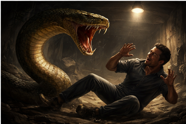 Sonhar com cobra atacando traz alerta sobre riscos emocionais e necessidade de proteção