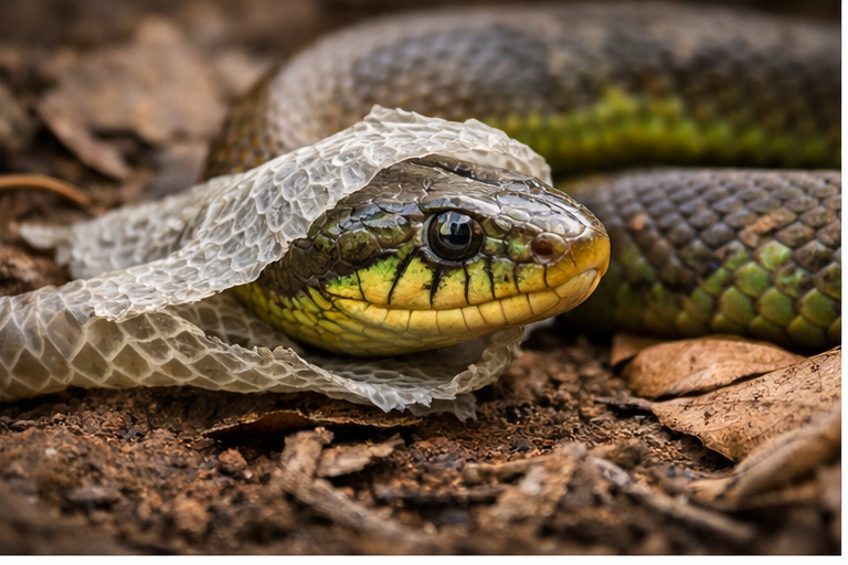 sonhar com cobra trocando pele