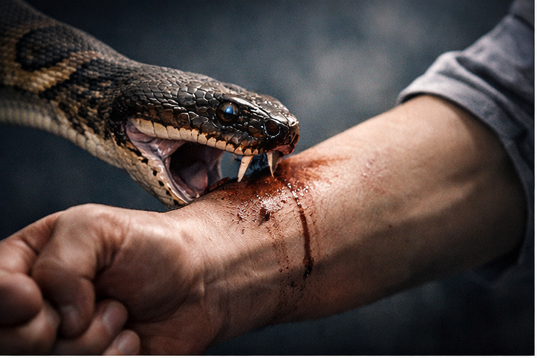 sonhar com cobra picando