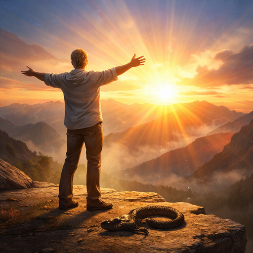 Sonhar que mata uma cobra representando vitória pessoal e encerramento de um ciclo difícil