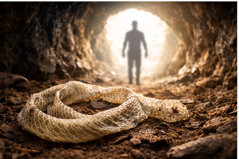 Sonho com cobra mudando de pele associado à renovação emocional e espiritual