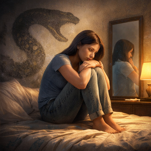 Interpretação psicológica de sonhar que mata uma cobra e enfrenta conflitos internos