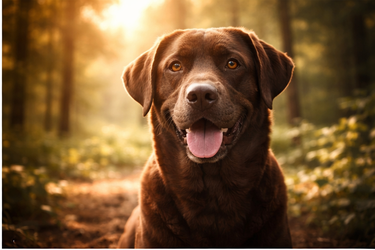 Cachorro marrom em ambiente tranquilo representando o significado do sonho