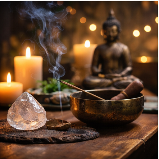 ambiente de reflexão espiritual associado ao significado de sonhar com cachorro acorrentado