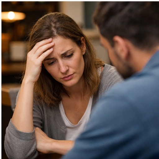 Pessoa pensativa refletindo, associada ao sonho com cachorro doente e alerta emocional