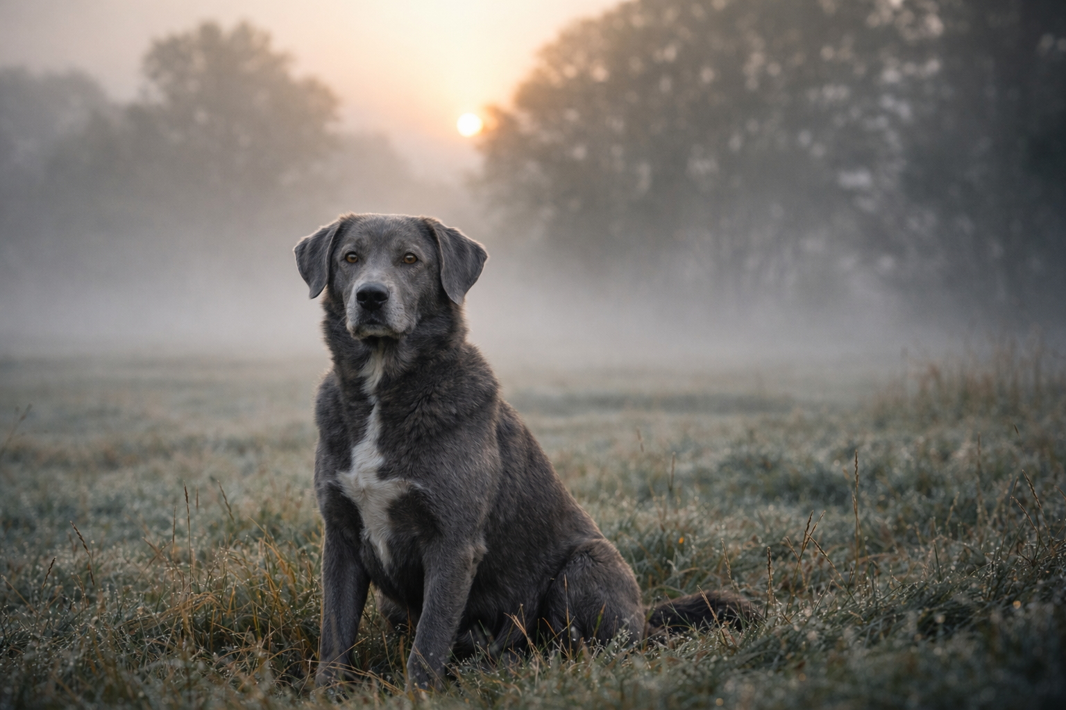 Sonhar com cachorro cinza